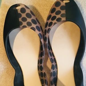 Melissa peep toe flats